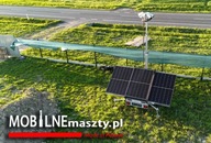 PRZYCZEPA Z MASZTEM TELESKOPOWYM DO MONITORINGU