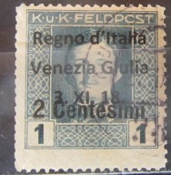 Austria stary znaczek z nadrukiem Wenecja (1/30