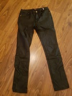 Spodnie damskie czarne woskowane 42