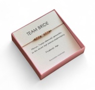 Bransoletka „Team Bride” Prezent dla dziewczyn na wieczór panieński