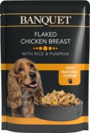BANQUET karma uzupełniająca płatki z kurczaka ryż dynia 100 g