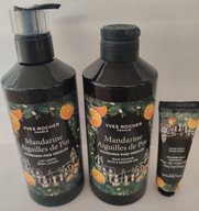 Yves Rocher Zestaw Leśna mandarynka żel, mleczko,krem do rąk.