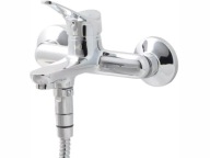 Bateria wannowo-prysznicowa jednouchwytowa ścienna Ferro lll srebrny