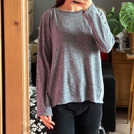 Luźny szary sweter bluza 36 S Zara