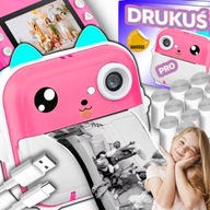 DRUKARKA TERMICZNA DRUKUŚ 3.0 PRO APARAT FOTOGRAFICZNY DO ZDJĘĆ + 11 ROLEK
