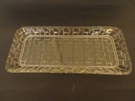 Patera, taca szklana, prawdopodobnie Czechosłowacja, vintage