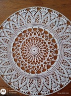 Serwetka szydełk.na obręczy met.55 cm