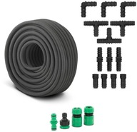 Zestaw do NAWADNIANIA roślin WĄŻ KROPELKOWY system podlewania ogródka 50m.