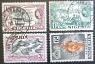 Nigeria 1953 Mi: 73,76,78,79