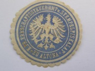 Niemcy - Prusy - Urząd Skarbowy w Altonie - zalepka