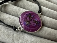 Bransoletka hand made prawdziwe kwiaty