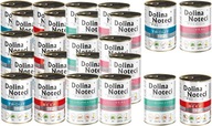 ZESTAW Dolina Noteci karma MOKRA dla psów dorosłych MIX SMAKÓW 24x 400g