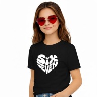 TeeRock | Koszulka dziecięca | 67 Six Seven Serce prezent | 152-161 | 12-13