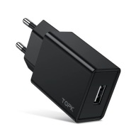 Ładowarka Sieciowa TOPK 10W USB Niezawodne Ładowanie Twoich Urządzeń Czarna