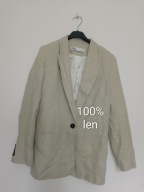 Marynarka lniana len S damska