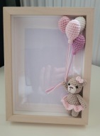 Personalizowana Ramka MIŚ balony BABY SHOWER