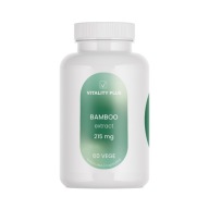 Krzem Organiczny 151 mg - EKSTRAKT 70% z pędów bambusa - 60 kapsułek VEGE