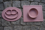 EZPZ ZESTAW NACZYŃ SILIKON 2w1 Mini Mat Mini Bowl KOMPLET silikonowa miska+