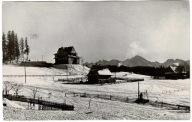 BUKOWINA TATRZAŃSKA WIDOK Z DROGI DO ZAKOPANEGO PRL 1966