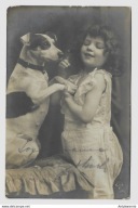 Pies Terier i Dziewczynka 1906r. obieg Poznań 738E