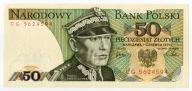 50 zł 1979 - CG - Stan 1, UNC. Stopień rzadkości L3.