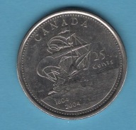 (2KA60) Kanada 25 centów, 2004