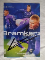 Zdjęcie 10x15 autograf Lech Poznań Bramkarz Sezonu 2024/2025 Mrozek