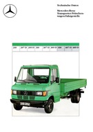 PROSPEKT MERCEDES-BENZ TRANSPORTER PRITSCHENWAGEN/FAHRGESTELLE 410 ...