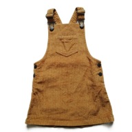 F&F sztruksowa ogrodniczka ochra 110 cm