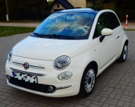 Fiat 500 1.2 Lounge szklany dach jasny środek niski przebieg bezwypadkowy