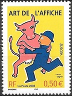 Francja 2003 Znaczek 3694 ** Europa CEPT plakat