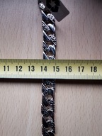 BRANSOLETKA Męska Srebrna SREBRO 56,6gr pr 925 10mm/22cm Bransoleta