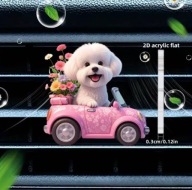 Zapach 2D PIESEK do samochodu na kratkę nawiewu DZIEŃ KOBIET i nie tylko