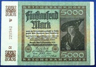 BANKNOT DO KOLEKCJI NIEMCY 5000 MAREK 1922