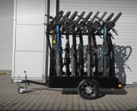 Przyczepka samochodowa do 9 rowerów, na rowery elektryczne ebike