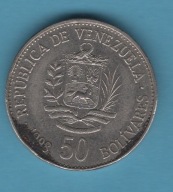 (1WE19) Wenezuela 50 boliwarów, 1998