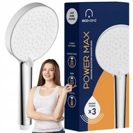 SŁUCHAWKA PRYSZNICOWA Z FILTREM WYSOKOCIŚNIENIOWA OSZCZĘDNA ECOVAND POWER