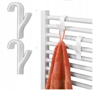 2x HACZYK WIESZAK NA RĘCZNIKI GRZEJNIK KALORYFER UCHWYT ŁAZIENKOWY ZESTAW