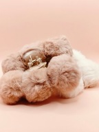 Spinki pluszowe 2 szt pomponiki