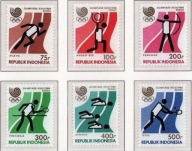Indonezja 1988 Znaczki 1260-5 ** sport igrzyska olimpijskie Olimpiada tenis