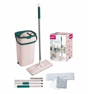 Mop Płaski York Handy Zestaw z Wiadrem Dwukomorowy