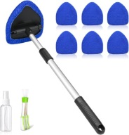 ZESTAW DO CZYSZCZENIA SZYB AUTO 9 SZ MIKROFIBRA SPRYSKIWACZ SZCZOTKA WNETRZ