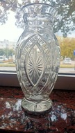 WAZON KRYSZTAŁOWY SZLIF NA KOŁACH CERAMICZNYCH IRENA INOWROCŁAW LATA 60-te