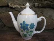 Stary Porcelanowy Dzbanek do Kawy/Herbaty_ WŁOCŁAWEK PRL