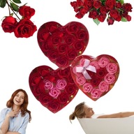 RÓŻE MYDLANE PREZENT NA WALENTYNKI DZIEŃ KOBIET ZESTAW
