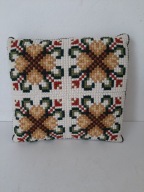 KILIM PODUSZKA OZDOBNA WEŁNIANA POSZEWKA NA PODUSZKĘ SKANDYNAWSKA HAFT