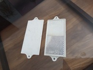 Odblask Światło Odblaskowe biały przedni 90x47 z uchwytami na nity 2szt