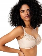 Śliczna markowa bielizna M & S 7005 UK 42C EUR 95C bez fiszbin cielisty