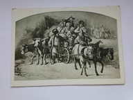 Obraz - Powrót z jarmarku - Jan Piwarski - pocztówka z 1951 r