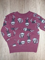 Bordowa bluza w szopy C&A rozmiar 92 stan bdb